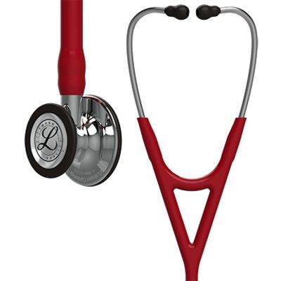 Littmann Stethoscope Cardiology IV: Mirror-Finish Chest-Piece  Burgundy Tubing, 27 Inch, 6170
