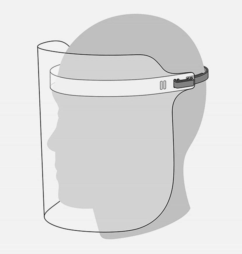 Polypropylene (PP) Perfect Face Shield Box of 10